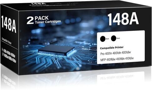 خرطوشة حبر سوداء عالية الإنتاجية 148X 4001n 4101fdw 4001dn عبوة بديلة لخراطيش الحبر HP 148X W1480X 148A HP148X المتوافقة مع HP Laser Jet Pro 4001n 4001dn 4001dw MFP 4101fdw 4101fdn in Kuwait