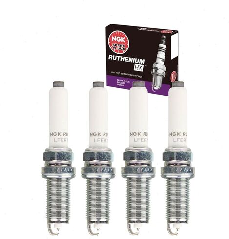 4 pc NGK Ruthenium HX Spark Plugs compatible with Volkswagen Passat 1.8L 2.0L L4 2014-2021 in Saudi Arabia