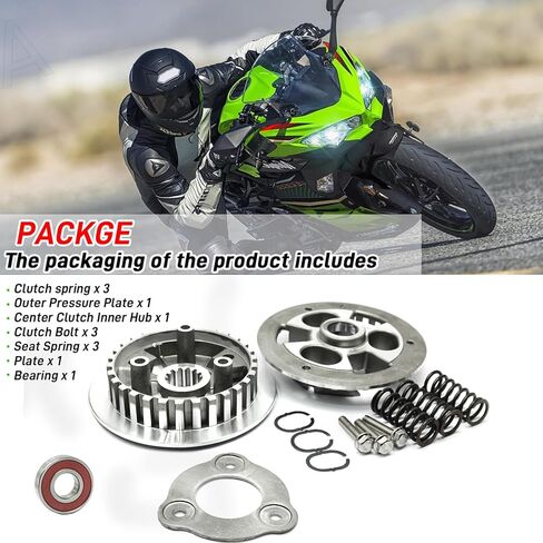 مركز القابض الداخلي ولوحة الضغط الخارجي لـ Kawasaki Ninja 400 EX400/Z400 ER400 2018-2024 OEM #13087-0585 13187-0033 92145-1789 92154-0997 13272-2414 16007-0711 in Saudi Arabia
