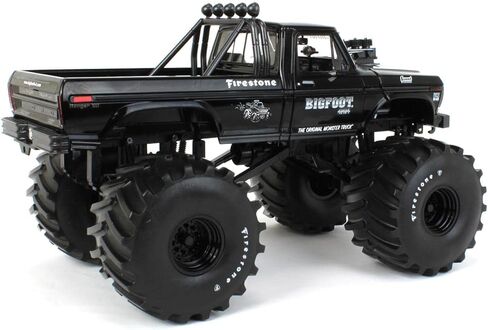 Greenlight 1/18 1974 Ford F-250 Ranger XLT Monster Truck، Bigfoot #1، Black Bandit، إطارات 66 بوصة 13650 in Saudi Arabia