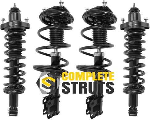 COMPLETESTRUTS - مجموعات دعامات أمامية وخلفية كاملة مع استبدال نوابض لولبية لسيارة ميتسوبيشي لانسر 2002-2007 - مجموعة من 4 قطع in Saudi Arabia