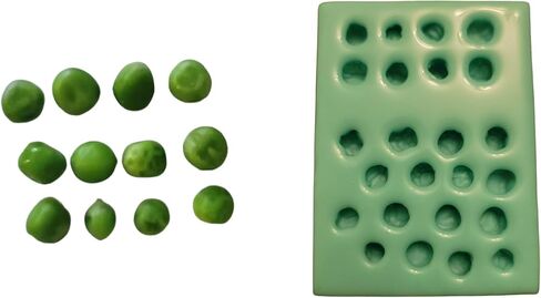 Cooked Green Peas Shape Silicone Mold| Food Shape Silicone Mold| Soap| Candle | Mold for Wax| Mold for Resin| Not Food Grade in Saudi Arabia