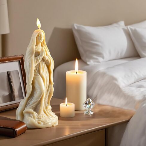 4 PCS 3D Religious Figurine Relief Silicone Molds - for DIY Scented Candles, Resin, Concrete, Plaster & Epoxy | Home Decor in Saudi Arabia