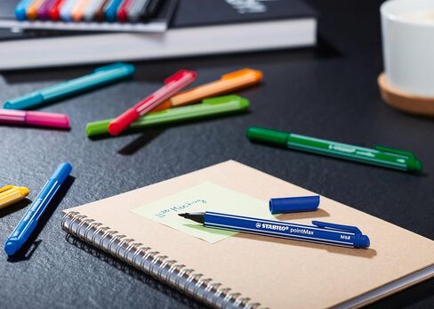 STABILO Nylon Tip Writing Pen pointMax - Wallet of 15 - Assorted Colors in Saudi Arabia