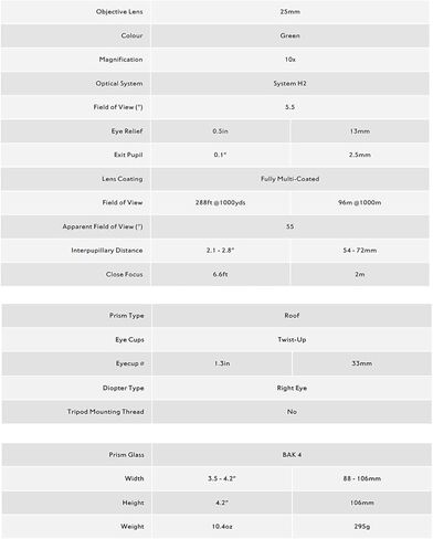 هاوكي منظار 8×25 من نيتشر تريك - اخضر in Kuwait