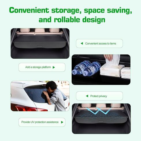 غطاء البضائع لهوندا CRV 2023-2025 2026 ملحقات السيارة، غطاء صندوق السيارة مضاد للظهور، غطاء أمان قابل للسحب لسيارة CR-V 2026 2025 2024 2023 غطاء البضائع (نسيج ألياف الكربون) in Kuwait