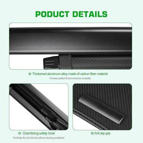 غطاء البضائع لهوندا CRV 2023-2025 2026 ملحقات السيارة، غطاء صندوق السيارة مضاد للظهور، غطاء أمان قابل للسحب لسيارة CR-V 2026 2025 2024 2023 غطاء البضائع (نسيج ألياف الكربون) in Kuwait