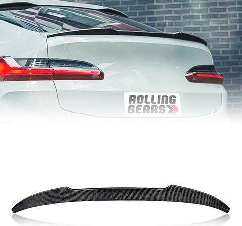 Real Carbon Fiber Trunk Spoiler Wing Compatible with 2019-2024 BMW X4 G02 X4M F98 Rear Spoiler (CS Type) in Saudi Arabia