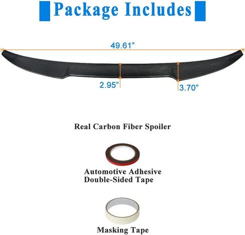 Real Carbon Fiber Trunk Spoiler Wing Compatible with 2019-2024 BMW X4 G02 X4M F98 Rear Spoiler (CS Type) in Saudi Arabia