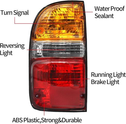 Tail Lights Assembly Fit For 2001-2004 Toyota Tacoma,Halogen,pair. in Kuwait