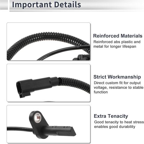 Rear Left/Rear Right ABS Wheel Speed Sensor for Cadillac CTS 2008-2015 ABS Sensor Anti-lock Braking System Sensor No.25996838 1 Pcs in Saudi Arabia