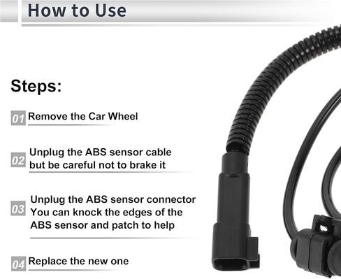 Rear Left/Rear Right ABS Wheel Speed Sensor for Cadillac CTS 2008-2015 ABS Sensor Anti-lock Braking System Sensor No.25996838 1 Pcs in Saudi Arabia