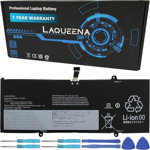 بطارية كمبيوتر محمول L17L3P52 متوافقة مع Lenovo ThinkPad L480 L490 L580 L590 L14 L15 L14 Gen 2 L15 Gen 2 Series 01AV466 L17C3P52 L17M3P53 L17M3P54 5B10W13897 SB10K97613 SB10T83140 in Saudi Arabia