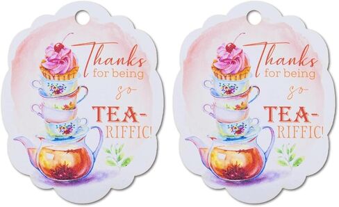 Summer-Ray 50pcs Thanks for Being so Tea-riffic Gift Tags for for All Occasions in Saudi Arabia