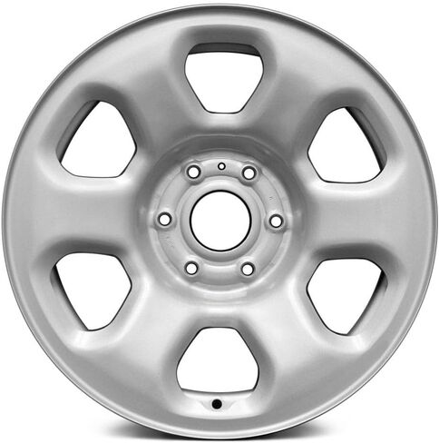 18x8 Inch Steel Wheel Rim 6-Slot Silver Compatible With Nissan Titan 2013 - Exact Fit - Direct Replacement in Saudi Arabia