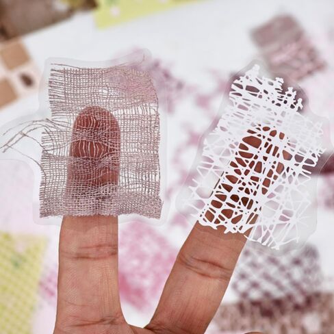 شبكة أوراق منسوجة من Diuhofart للحرف اليدوية، مجموعة من 2 ملصقات ورقية مجوفة مزخرفة لسجل القصاصات، 46 قطعة من مواد مجمعة لمستلزمات المجلات غير المرغوب فيها، كتاب القصاصات in Kuwait