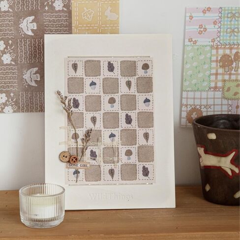 شبكة أوراق منسوجة من Diuhofart للحرف اليدوية، مجموعة من 2 ملصقات ورقية مجوفة مزخرفة لسجل القصاصات، 46 قطعة من مواد مجمعة لمستلزمات المجلات غير المرغوب فيها، كتاب القصاصات in Kuwait