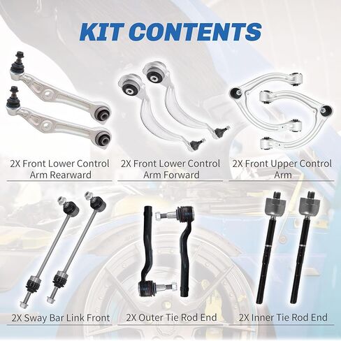 Front Upper and Lower Control Arm Compatible with 2007-2013 Mercedes Benz S350 S400 S450 S500 S550 S600 S63 AMG S65 AMG Arm Control Front in Saudi Arabia