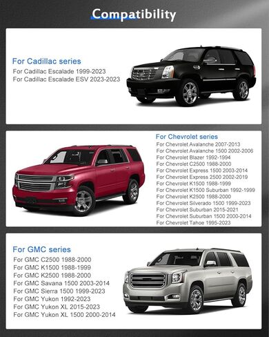 ECCPP 6x5.5 إلى 5x5 محولات العجلات تحويل 2 بوصة 6 العروة تناسب شيفروليه أفالانش 2007-2013 لسيارة شيفروليه إكسبريس 2500 2002-2019-4 قطعة in Saudi Arabia