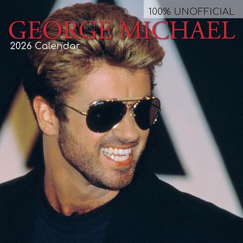 2026 Square Wall Calendar - George Michael 12 x 12 Inch Monthly View, 16-Month, Icons Theme, Includes 180 Reminder Stickers in Saudi Arabia