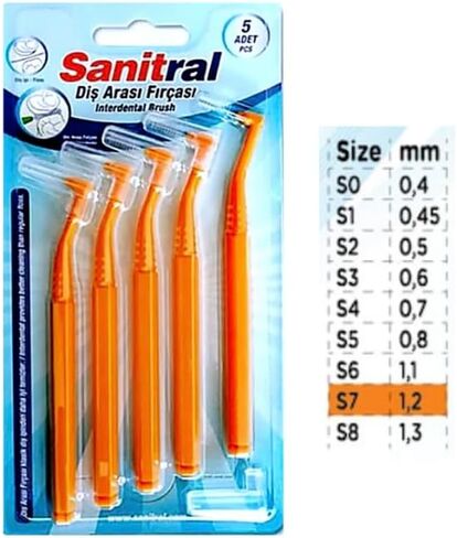 Interdental Brush Angle, Angled Dental Brush for Teeth Cleaning-Excellent Access Between Teeth Size -0.4 mm in Saudi Arabia