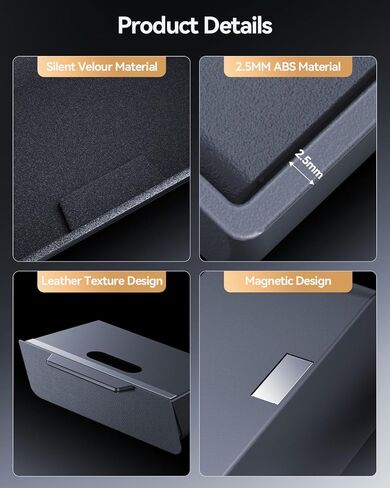 For Toyota 4Runner 2014-2024 Console Console Drawer Slides Smoothly Storage Magnetic Design - [Thickened ABS Material][Easy To Install& 100% Stable] - Cubby Storage Box with Silent Flocking Felt in Saudi Arabia