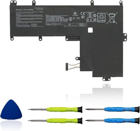 بطارية الكمبيوتر المحمول OUWEE C21N1530 متوافقة مع ASUS Chromebook C202 C202SA C202SA-2A C202SA-YS02 Series 2ICP134/59/4 7.6V 38Wh 5000mAh in Kuwait