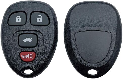 غطاء بديل عن بعد للدخول بدون مفتاح يناسب Chevy 2007-2014 Equinox Avalanche Silverado Escalade Tahoe Suburban GMC Yukon OUC60221، OUC60270 Key Fob Shell (4 أزرار-B) in Kuwait