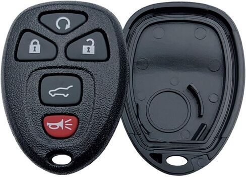 غطاء بديل عن بعد للدخول بدون مفتاح يناسب Chevy 2007-2014 Equinox Avalanche Silverado Escalade Tahoe Suburban GMC Yukon OUC60221، OUC60270 Key Fob Shell (4 أزرار-B) in Kuwait