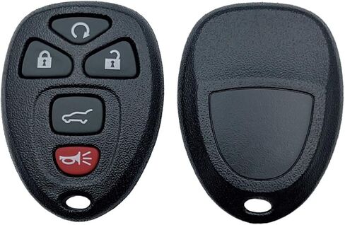 غطاء بديل عن بعد للدخول بدون مفتاح يناسب Chevy 2007-2014 Equinox Avalanche Silverado Escalade Tahoe Suburban GMC Yukon OUC60221، OUC60270 Key Fob Shell (4 أزرار-B) in Kuwait