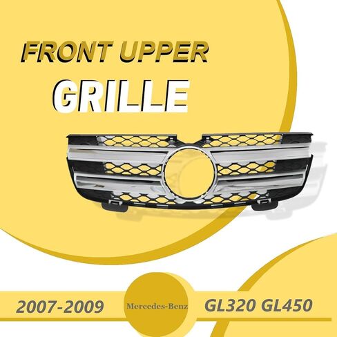 SecosAutoparts Radiator Bumper Grille Front Compatible with Mercedes-Benz GL320 GL450 2007 2008 2009 Replace# 16488001859776, MB1200174 in Saudi Arabia