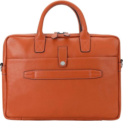 Leather Briefcase for Men - Italian Full Grain Leather Laptop Office Bag - Messenger Bag - Work Bag for Men and Women (Strap Back) in Saudi Arabia