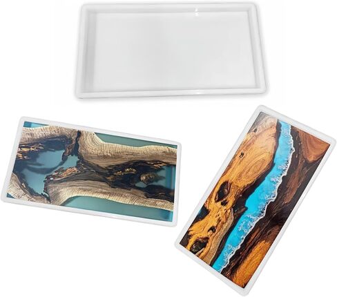 Large Silicone Resin Mold, 24x12x1.5 Inches, Food Grade Non-Stick for River Tables and Charcuterie Boards, Dishwasher Safe in Saudi Arabia