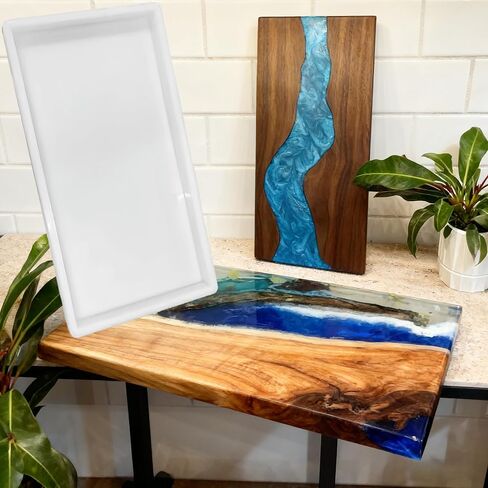 Large Silicone Resin Mold, 24x12x1.5 Inches, Food Grade Non-Stick for River Tables and Charcuterie Boards, Dishwasher Safe in Saudi Arabia