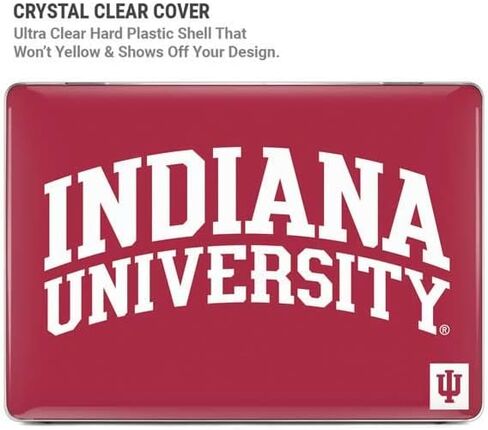 حافظة Skinit + غلاف متوافق مع جهاز MacBook Pro 16in (2021) - تصميم Hoosiers مرخص رسميًا من جامعة إنديانا in Kuwait