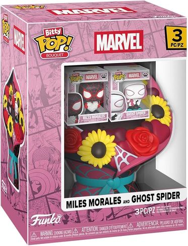 Funko Bitty Pop! Bouquet: Spider Man - Miles Morales and Ghost Spider - 0.9 Inch (2.2 Cm) Collectable - Gift Idea - Party Bags - Stocking Stuffers in Saudi Arabia
