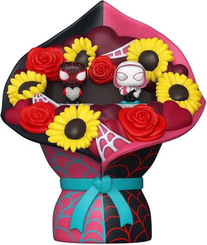 Funko Bitty Pop! Bouquet: Spider Man - Miles Morales and Ghost Spider - 0.9 Inch (2.2 Cm) Collectable - Gift Idea - Party Bags - Stocking Stuffers in Saudi Arabia