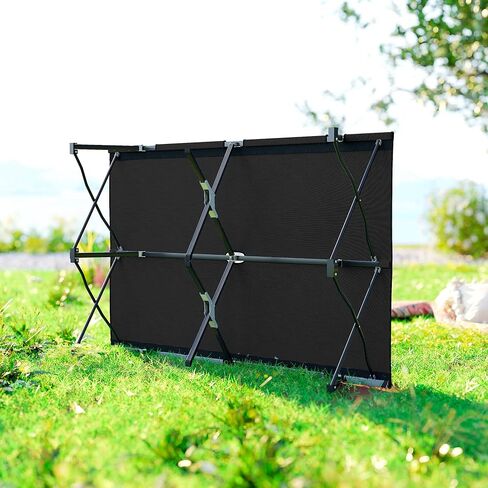 Outsunny 2 Person Folding Camping Cot for Adults, 50" Extra Wide Outdoor Portable Sleeping Cot with Carry Bag, Elevated Camping Bed, Beach Hiking, Black in Kuwait