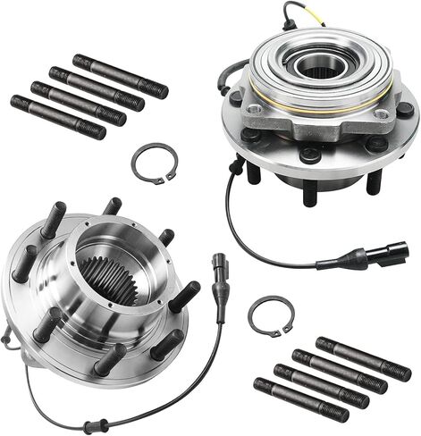 Detroit Axle - 4WD Front Wheel Bearing Hubs for Ford F-250 F-350 Super Duty DRW, 2005-2009 F-250 SD 2005-2010 F-350 SD Replacement Wheel Bearing and Hubs Assembly Set in Saudi Arabia