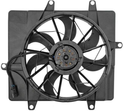Engine Cooling Fan Assembly 1PC Replaces 5017407AA, 5017407AB Compatible with Chrysler PT Cruiser 2001 2002 2003 2004 2005 2006 2007 2008 in Saudi Arabia