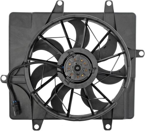 Engine Cooling Fan Assembly 1PC Replaces 5017407AA, 5017407AB Compatible with Chrysler PT Cruiser 2001 2002 2003 2004 2005 2006 2007 2008 in Saudi Arabia