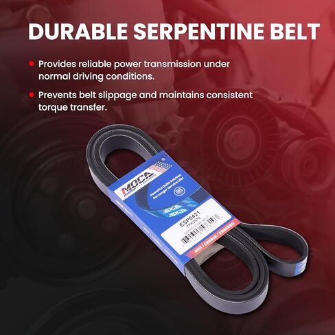 MOCA 7PK2570 Serpentine Belt fits For Dodge 2003-2008 Ram 1500 2500 3500 5.7L, For Volkswagen 2002-2004 Passat 4.0L, 2004-2006 Phaeton 6.0L in Saudi Arabia