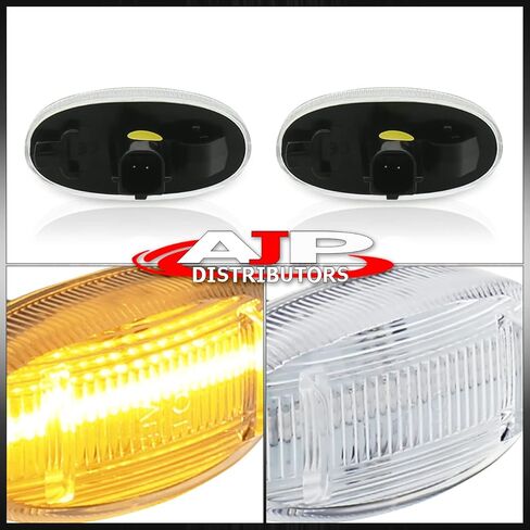 AJP Distributors LED Fender Side Marker Lights Lamps Compatible/Replacement Compatible/Replacement For F250 F350 F450 F550 Super Duty Dually 2011 2012 2013 2014 2015 2016 2017 2018 2019 2020 2021 2022 in Saudi Arabia