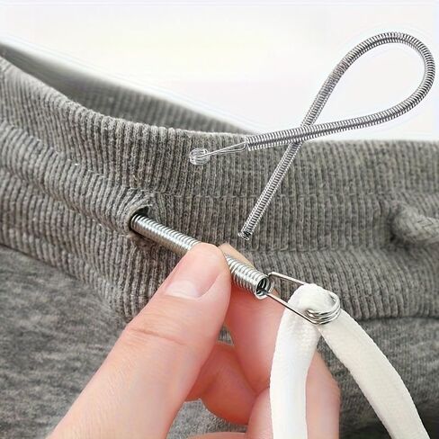 Easy to Use Efficient Threading Tool | Multi-Purpose Elastic Waistband Helper, Cord Threading Device with Bending Capability, Household Sewing Aid for Various Tasks Spring Eyelet Threader in Saudi Arabia