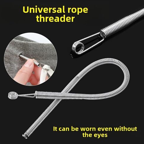 Easy to Use Efficient Threading Tool | Multi-Purpose Elastic Waistband Helper, Cord Threading Device with Bending Capability, Household Sewing Aid for Various Tasks Spring Eyelet Threader in Saudi Arabia