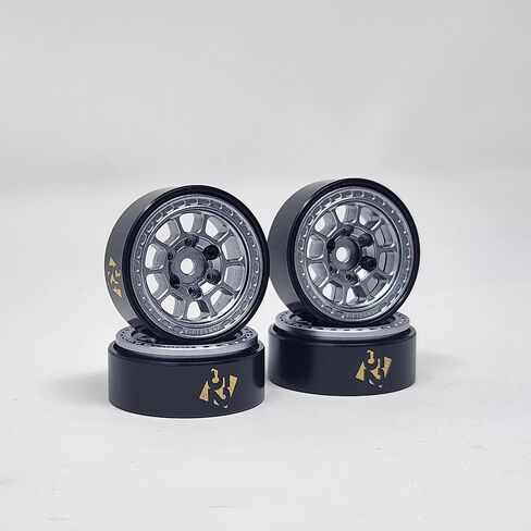 عجلات LGRP® FIFTEEN52® Traverse MX Series 1.0 بوصة، (رمادي ساتان)، 28 مم (1.1 بوصة) × 31 مم × 13 مم (4 عجلات لكل طلب) متوافقة مع RC المحوري SCX24 بمقياس 1/24، العنصر، Enduro، URUAV، LGF52101 in Saudi Arabia