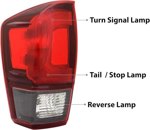 Auto Parts Avenue APA Replacement Tail Light Rear Lamp for 2018 2019 2020 2021 2022 2023 Tacoma Base SR SR5 SR+ TRD Sport TRD Off-Road Driver Left Side 8156004181 TO2800203 in Saudi Arabia