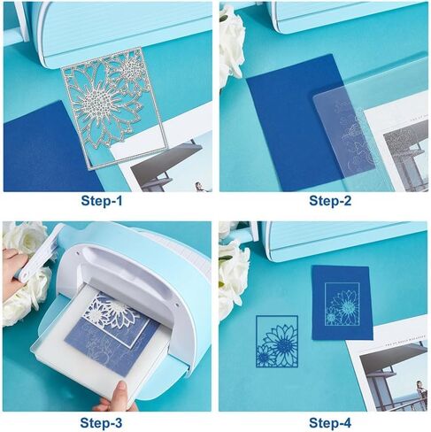 Sunflower Metal Cutting Die for Scrapbooking, Sunflower Die Cuts for Card Making, Background Frame Embossing Die Cuts for Scrapbooking Photo Album Stamp Decor in Saudi Arabia