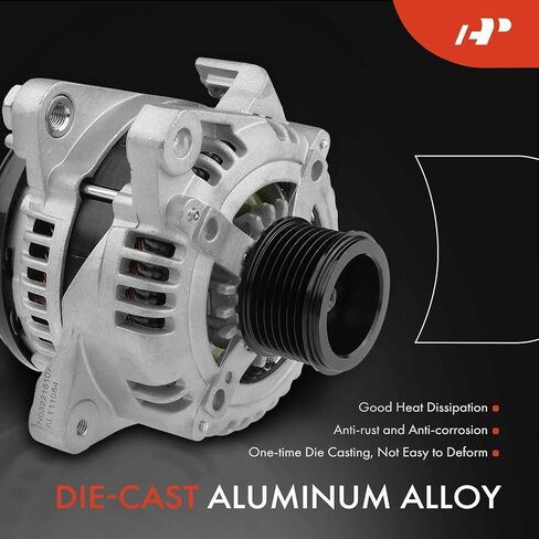 A-Premium Alternator Compatible with Toyota Highlander 2004 2005 2006 2007 L4 2.4L, 12V 130Amp Clockwise 7-Groove Pulley, Replace# 104210-4030, 27060-28290, 90-29-5613 in Saudi Arabia