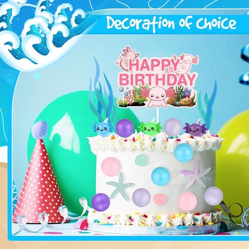 37 جهاز كمبيوتر شخصى axolotl كعكة توبر axolotl زينة عيد ميلاد تشمل 1 axolotl عيد ميلاد سعيد كعكة توبر 2 أكياس الأعشاب البحرية الاصطناعية 34 جهاز كمبيوتر شخصى لعبة السلمندر الكرة الزينة للأطفال الفتيات لوازم الحفلات in Kuwait